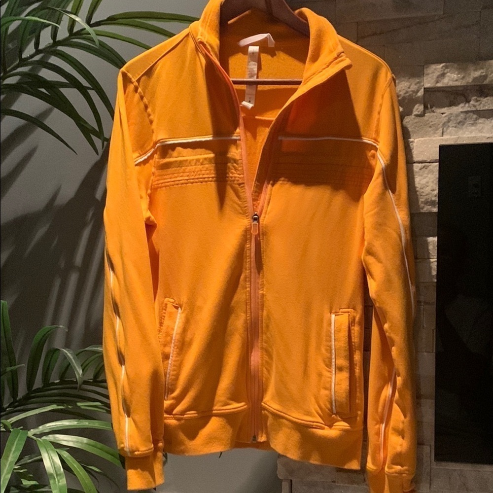 Lululemon Athletica Orange Lightweight Shirt Jacket